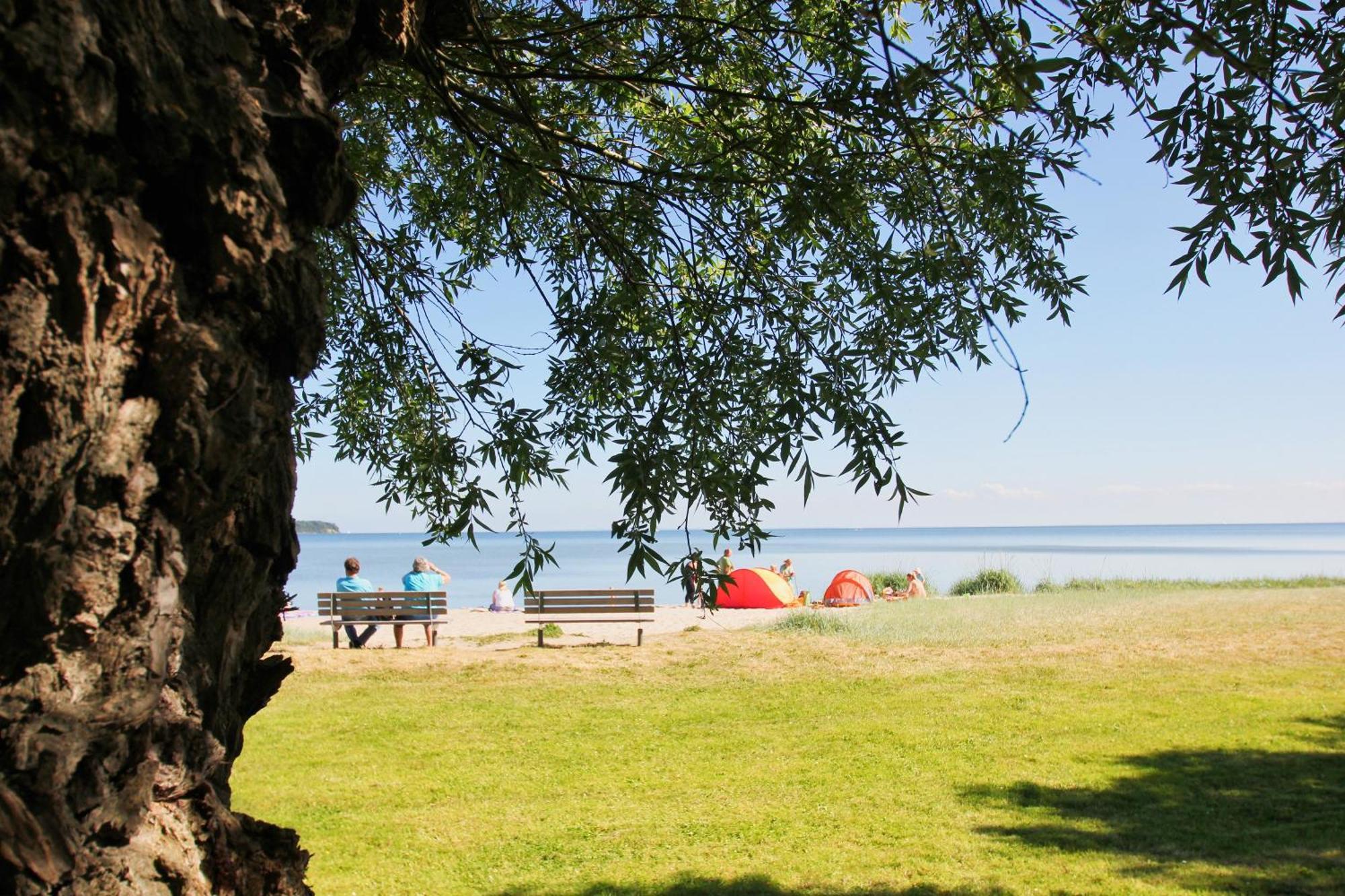 Strandnahe Ferienwohnung Mit Schoenem Garten - Ferienhaus Gisela Fewo Vilmblick Neuendorf  Exterior photo